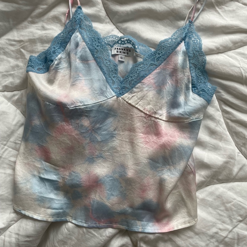 Frankies Bikinis Kinsley Lace Cami in Funfetti